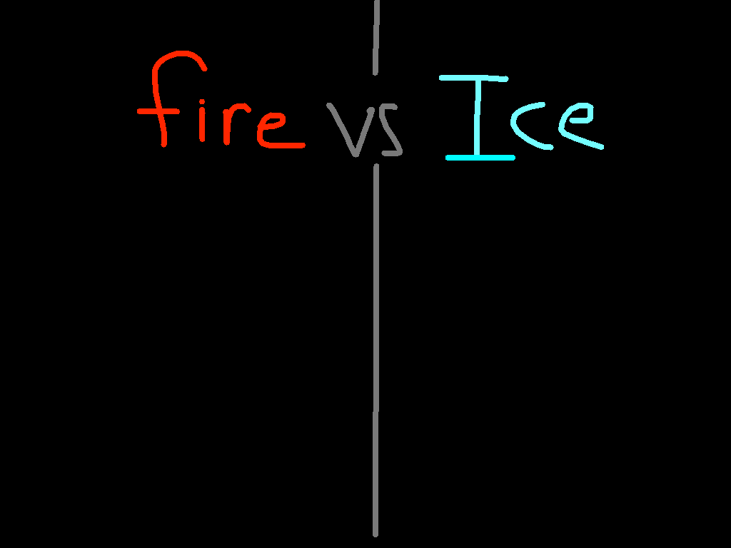 1-2 player ice vs fire NEW 1