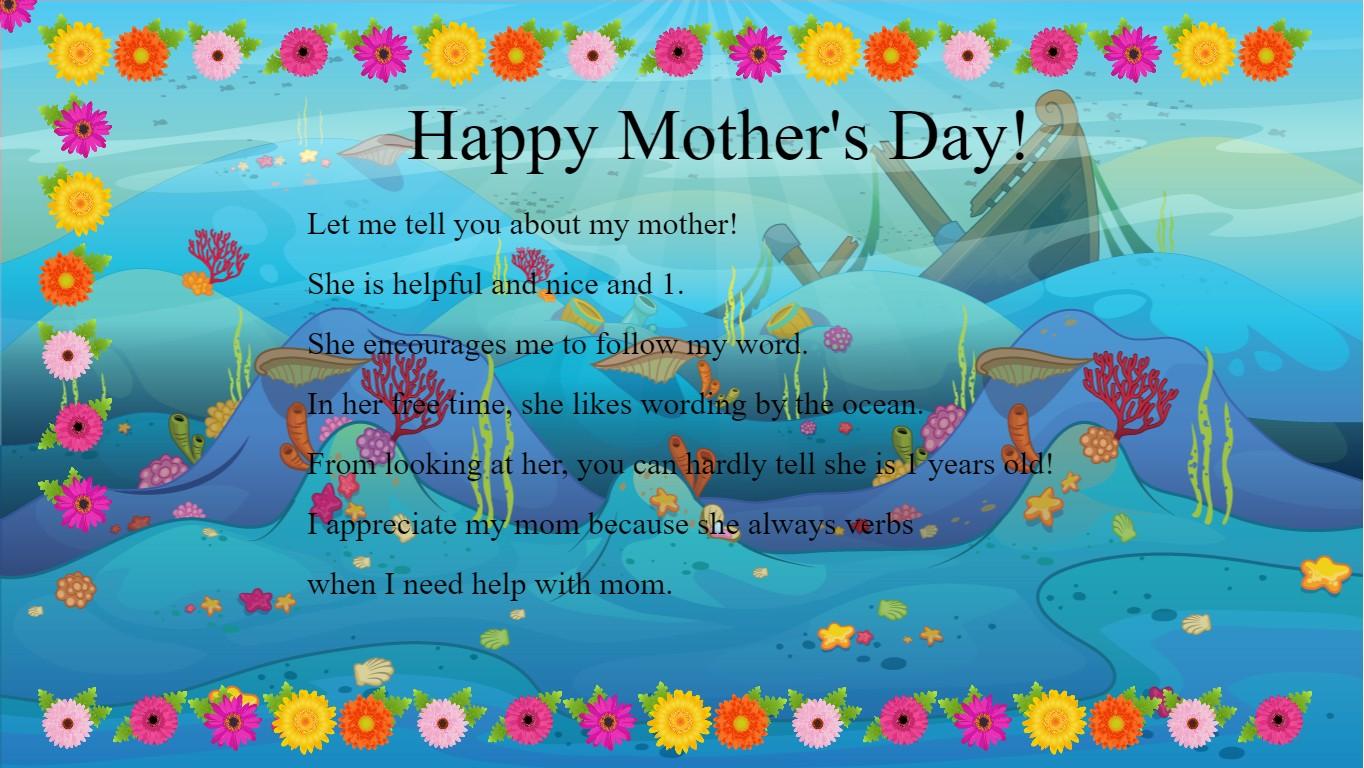 For the Mothers