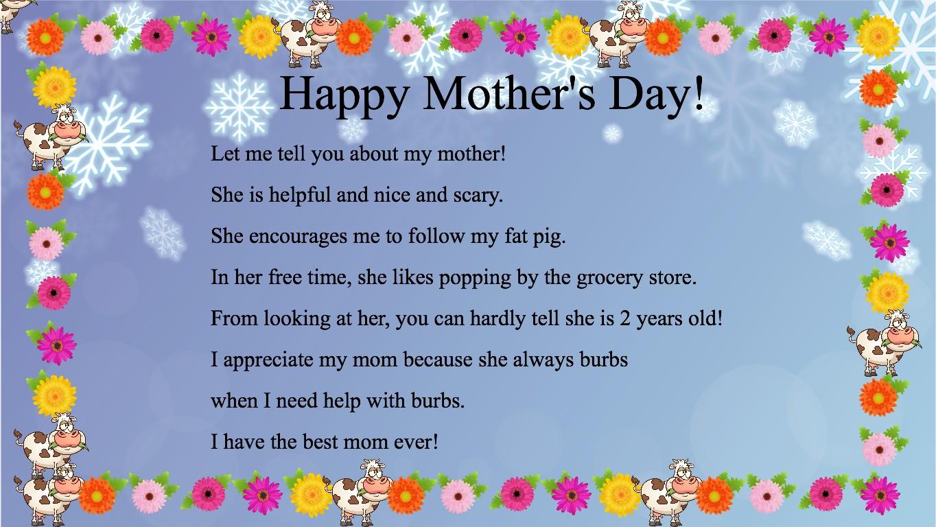 Mother&#039;s Day Mad Libs