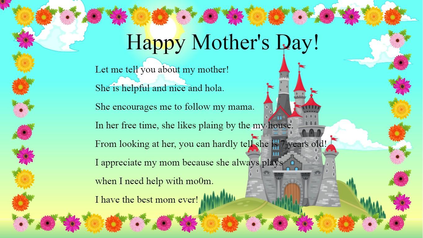 Mother&#039;s Day Mad Libs