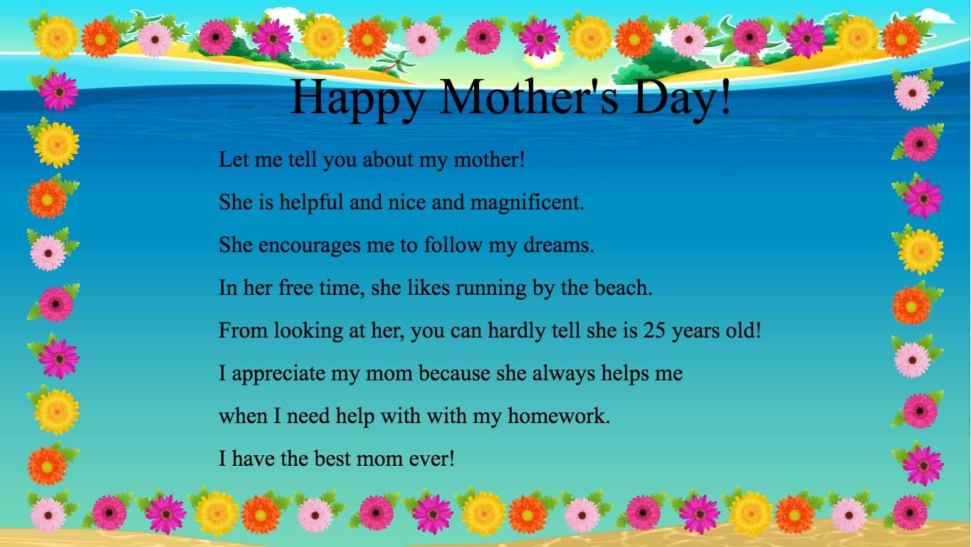 Mother&#039;s Day Mad Libs