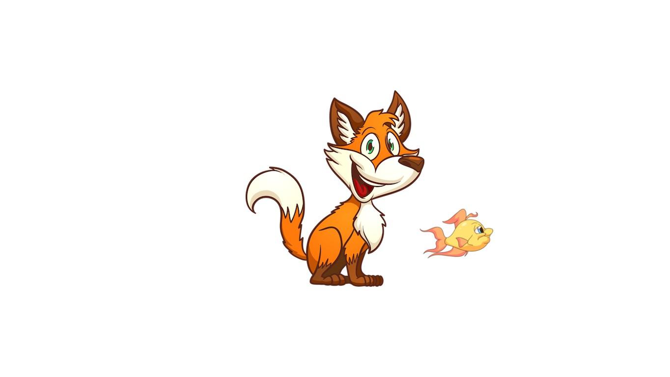 Fox and fish