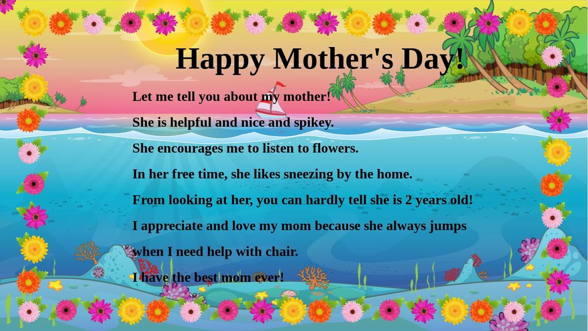 Mother's Day Mad Libs