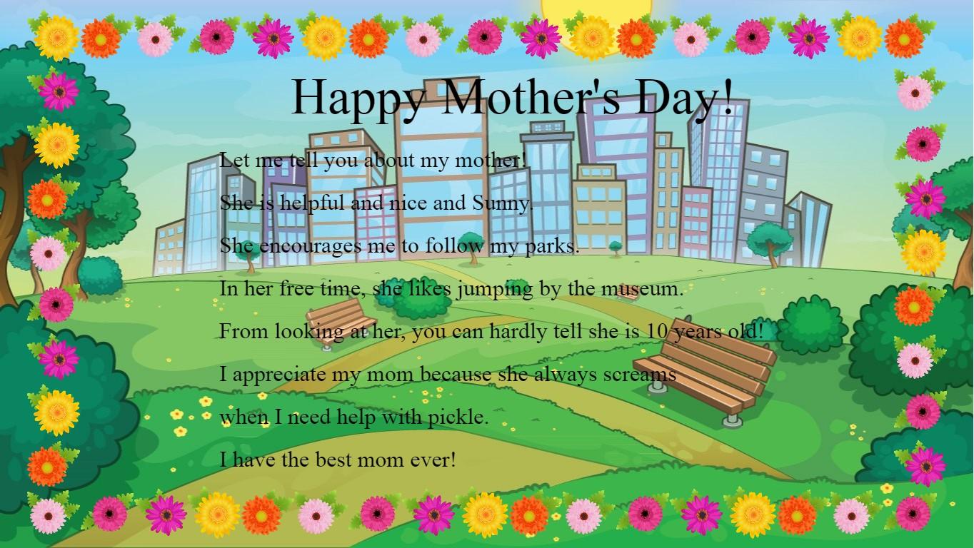 Mother&#039;s Day Mad Libs