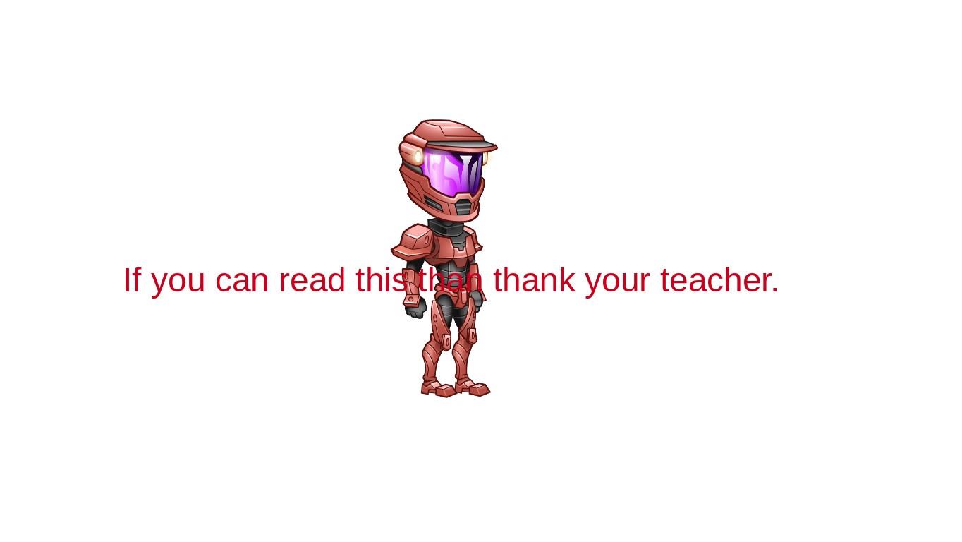 thank your teacher