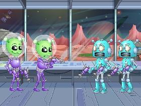 aliens vs robots!