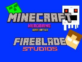 minecraft herobrine boss battle 1