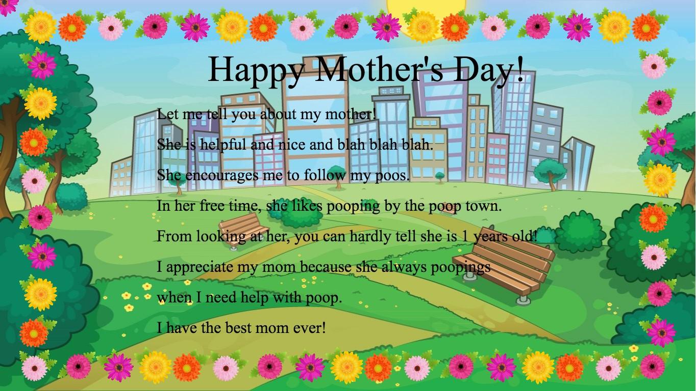 Mother's Day Mad Libs