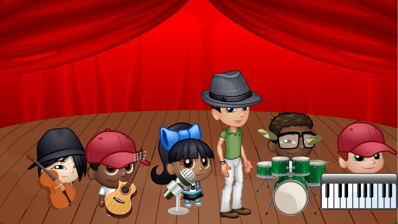 Kids Rock Band Animation