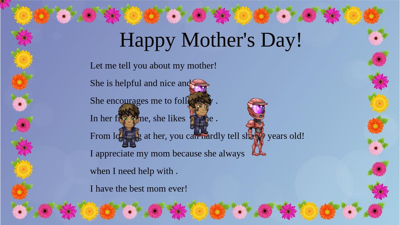 Mother&#039;s Day Mad Libs