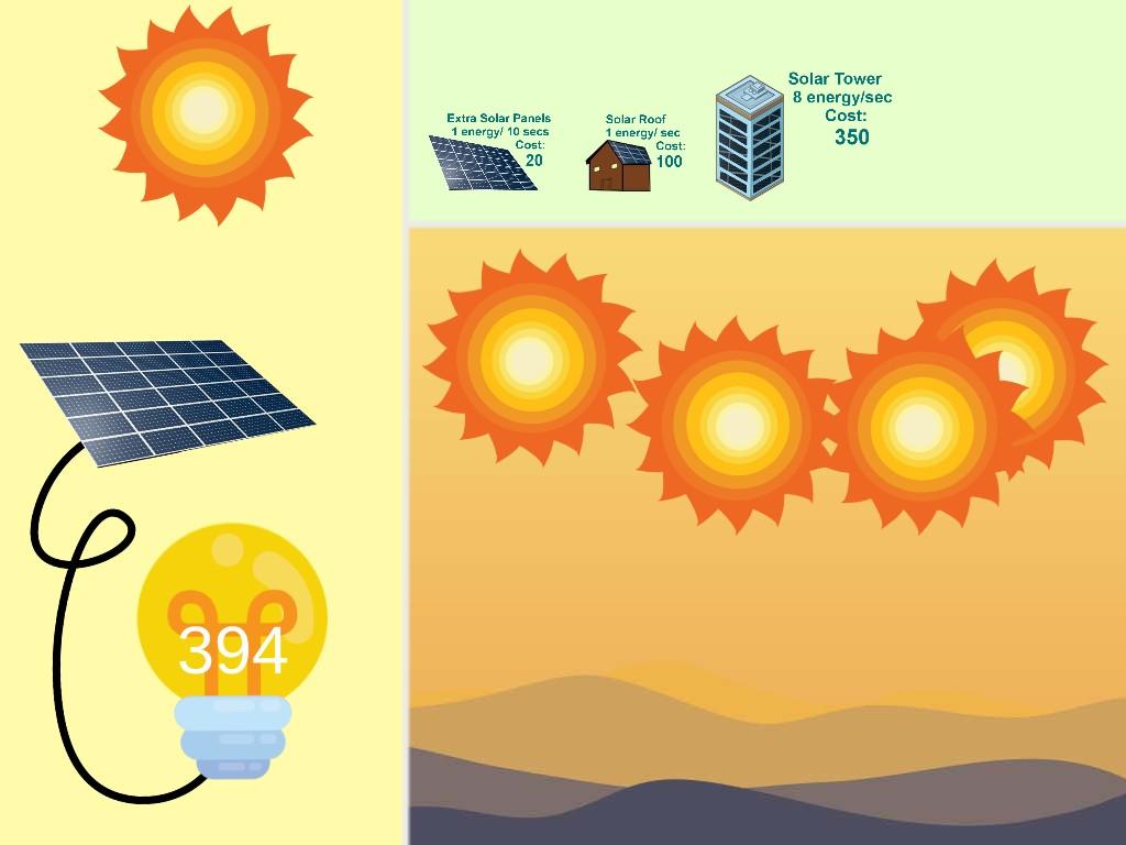 Solar Power Clicker