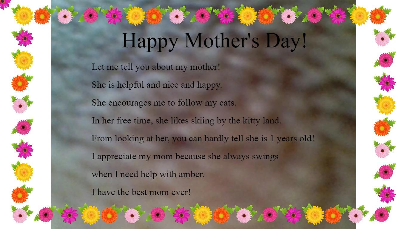 Mother's Day Mad Libs