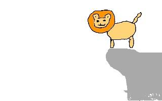 How to draw a LION