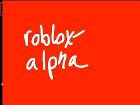 ROBLOX Alpha  1