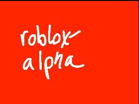 ROBLOX Alpha  1