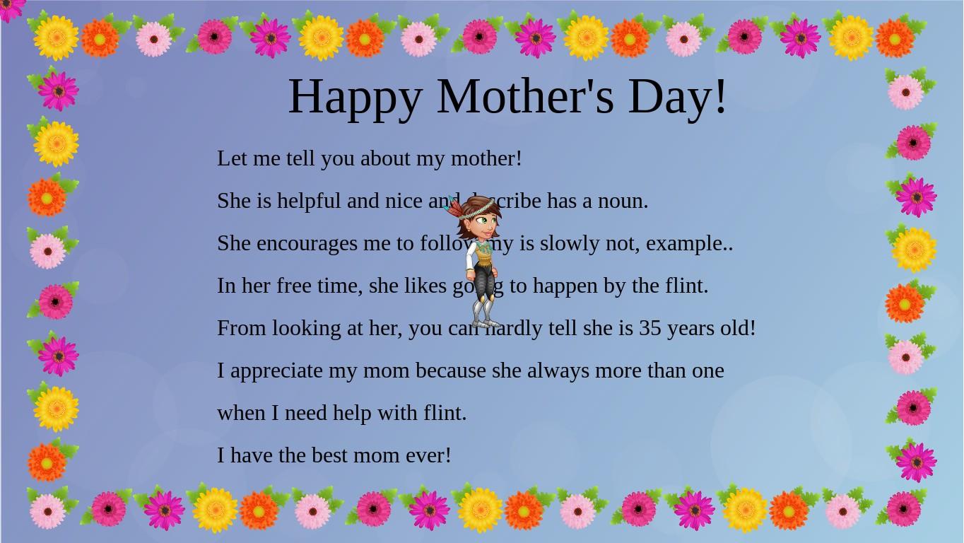 Mother&#039;s Day Mad Libs