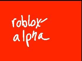 ROBLOX Alpha