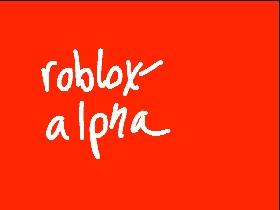 ROBLOX Alpha  1