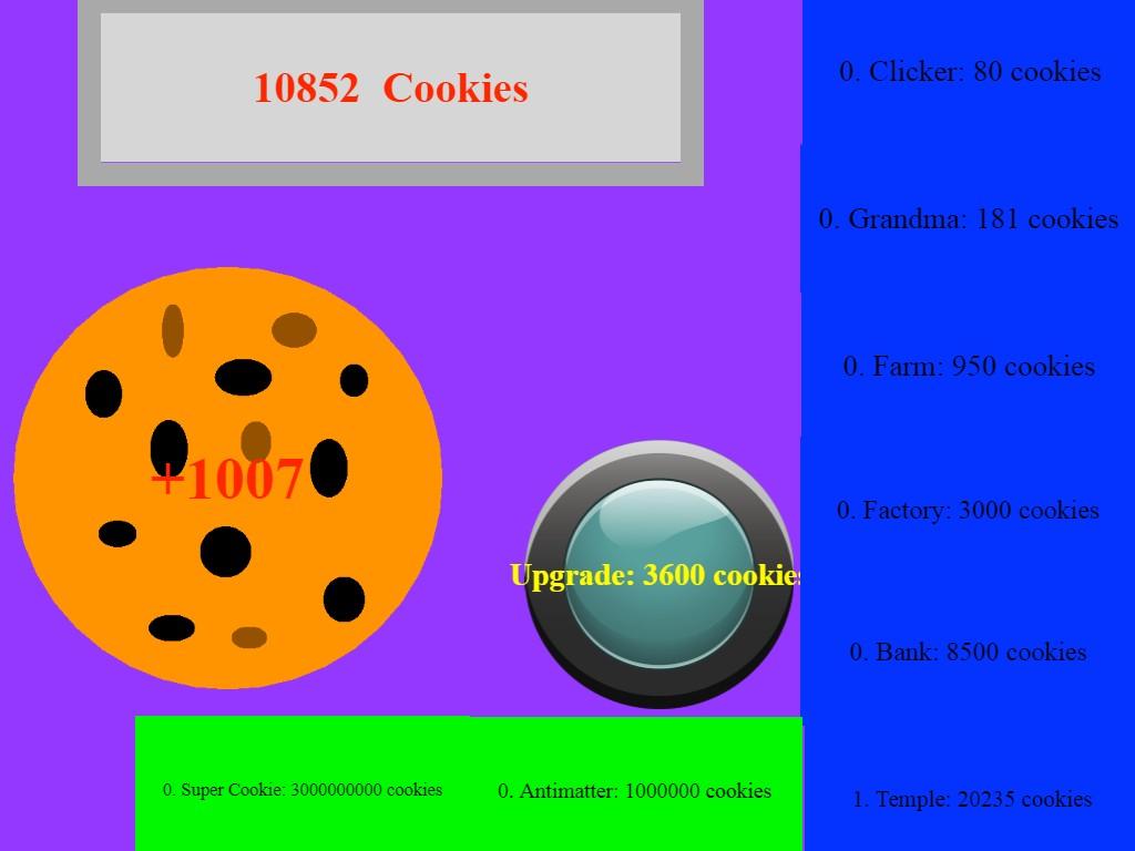 Cookie Clicker Tynker