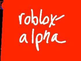 ROBLOX Alpha  1 1