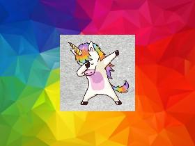 dabbing unicorn