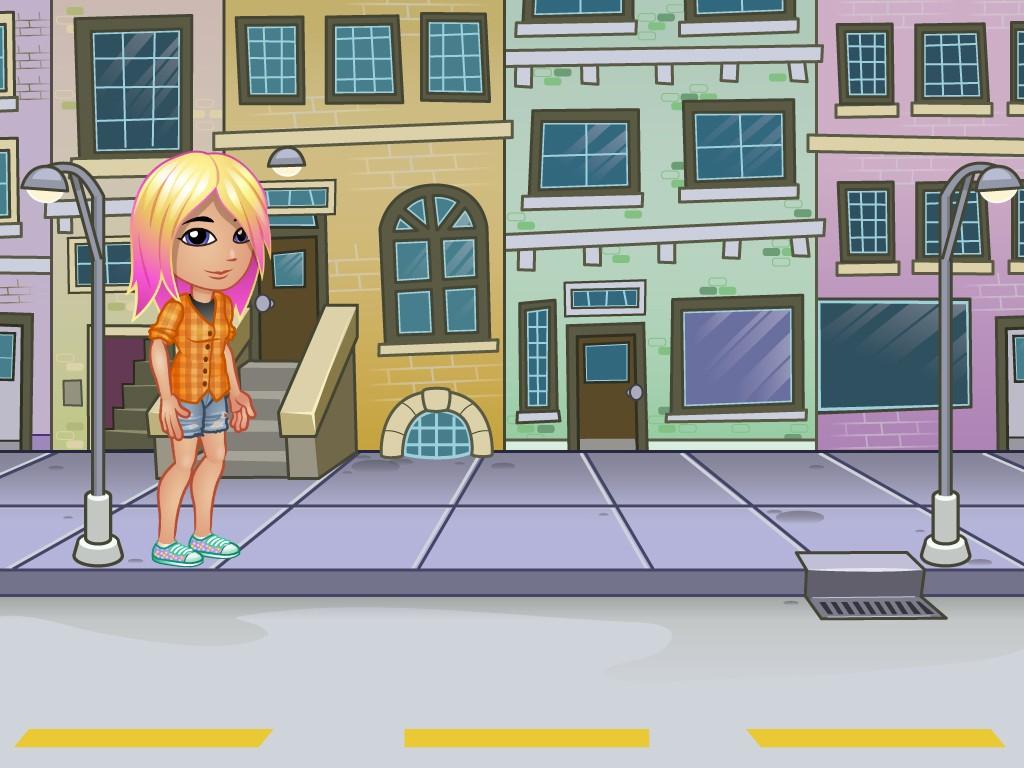 Barbie walking on street