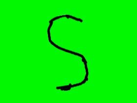 the writing S