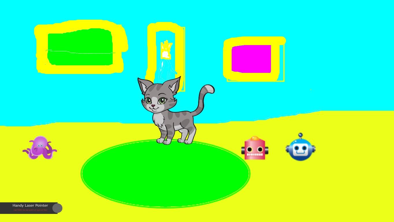 Code-A-Thon Week 2 - Create A Pet Game: KittyCat Get  the Laser!