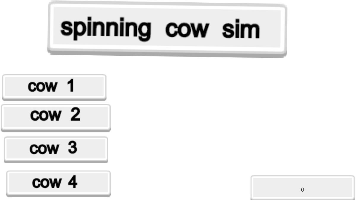 spinning cow sim