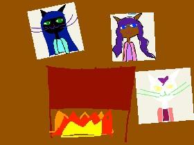 Cat family’s house wall 1