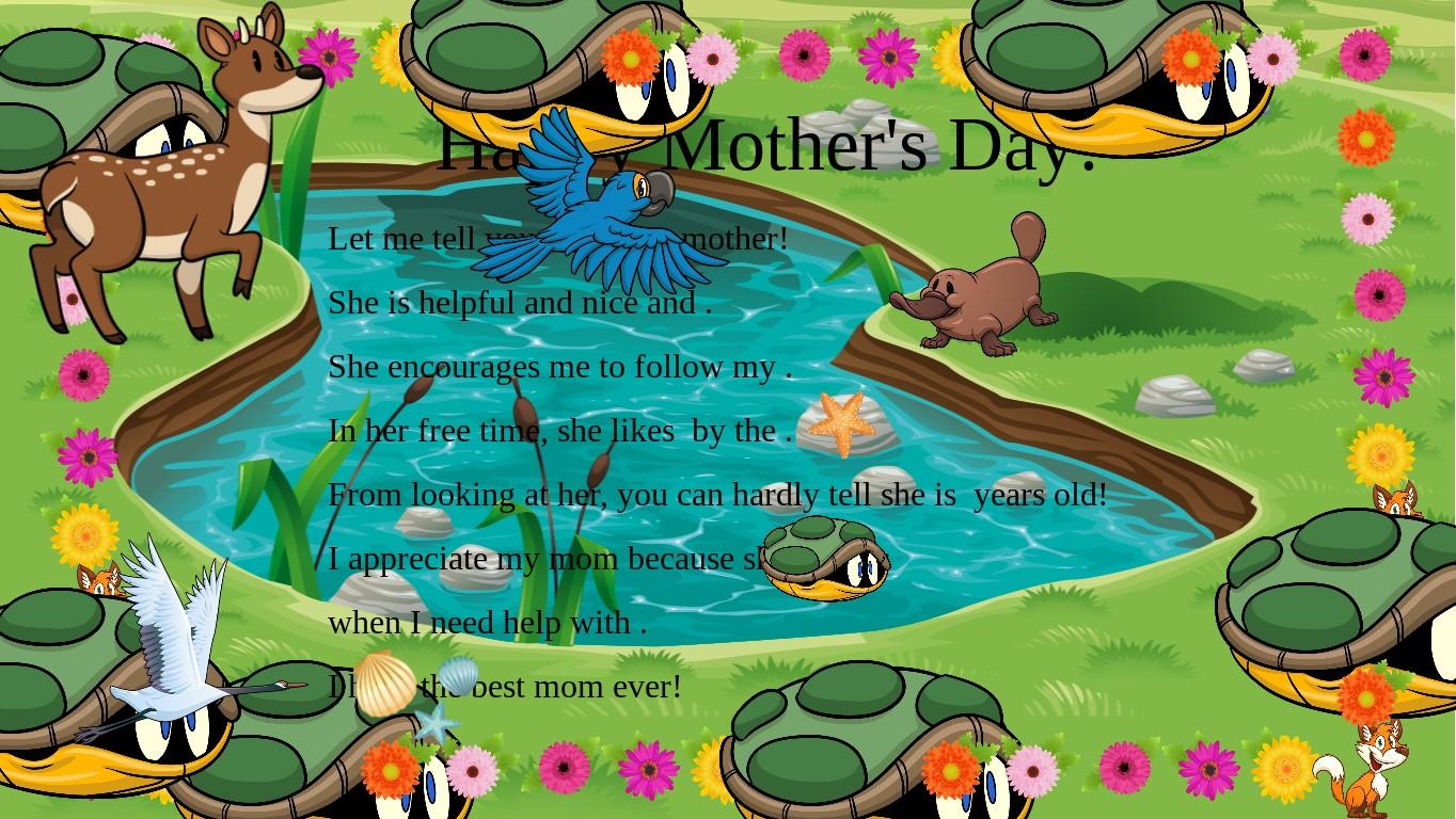 Mother's Day Mad Libs