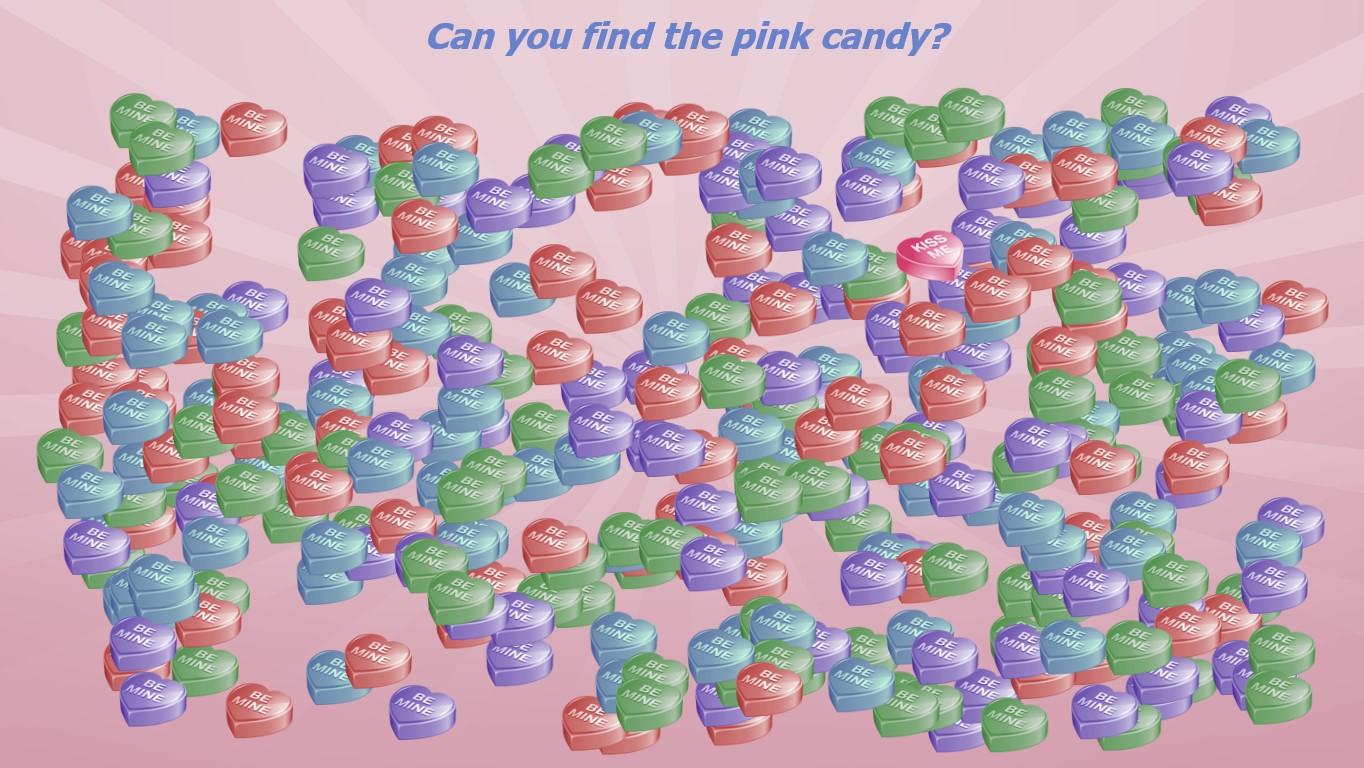 pink Candy Heart Search