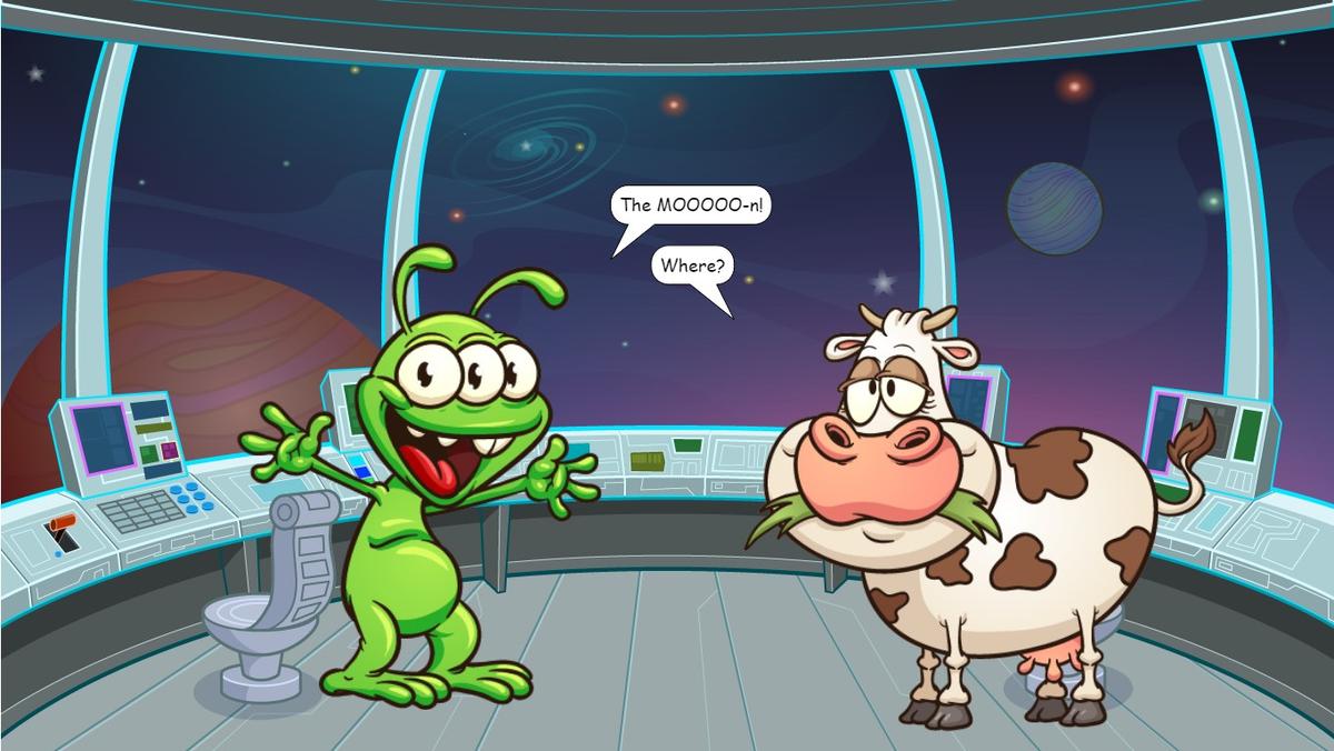 Alien and Cow Joke