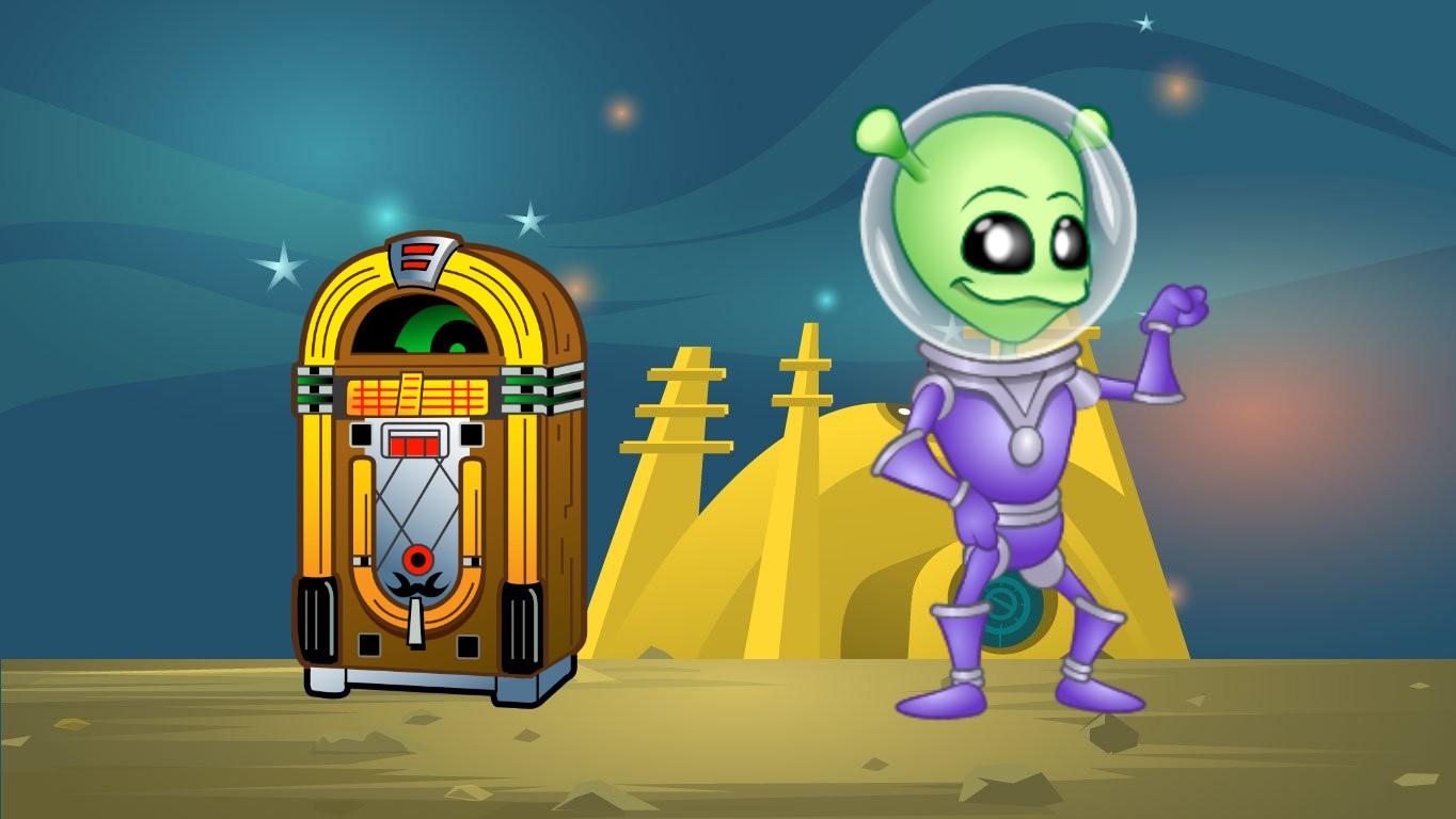 dancing alien