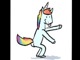 dancing unicorn