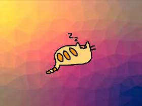 Sleeping cat GIF 