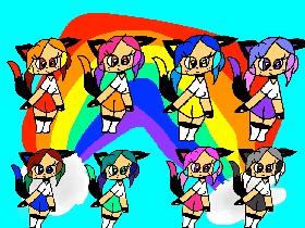 Rainbow cat squad thank you