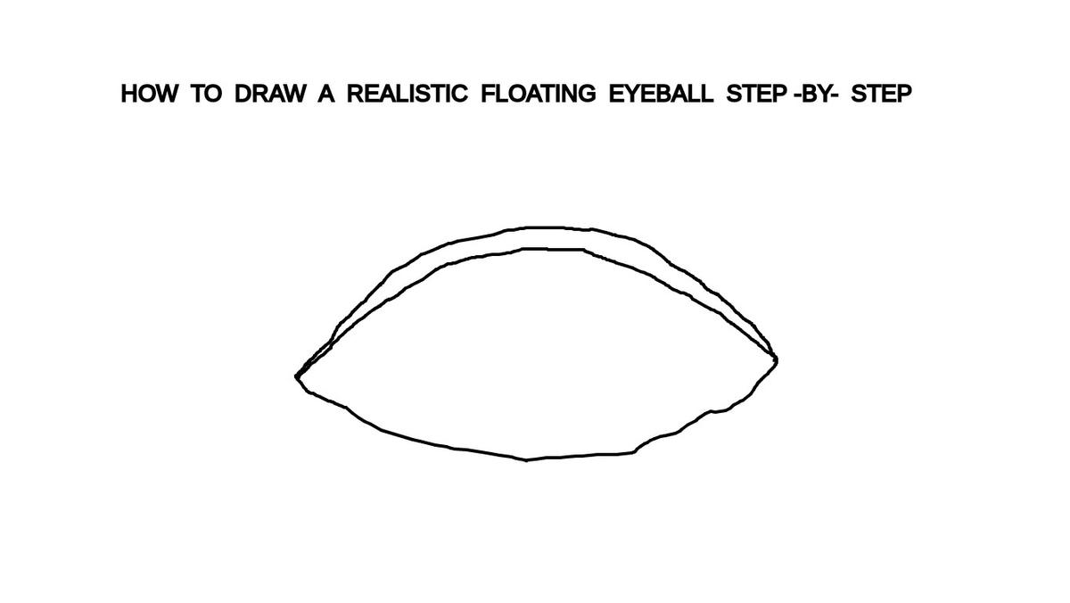 Floating realistic eyeball