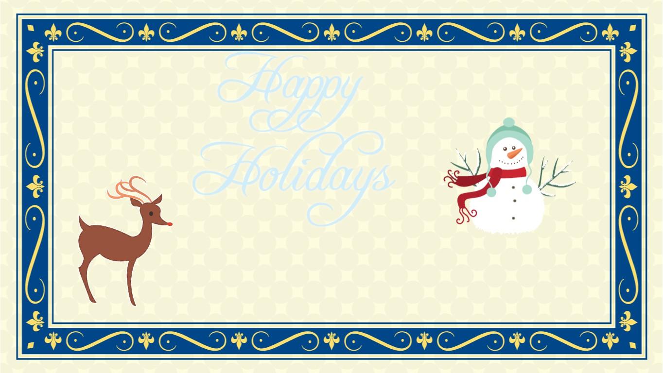 Holiday greeting card