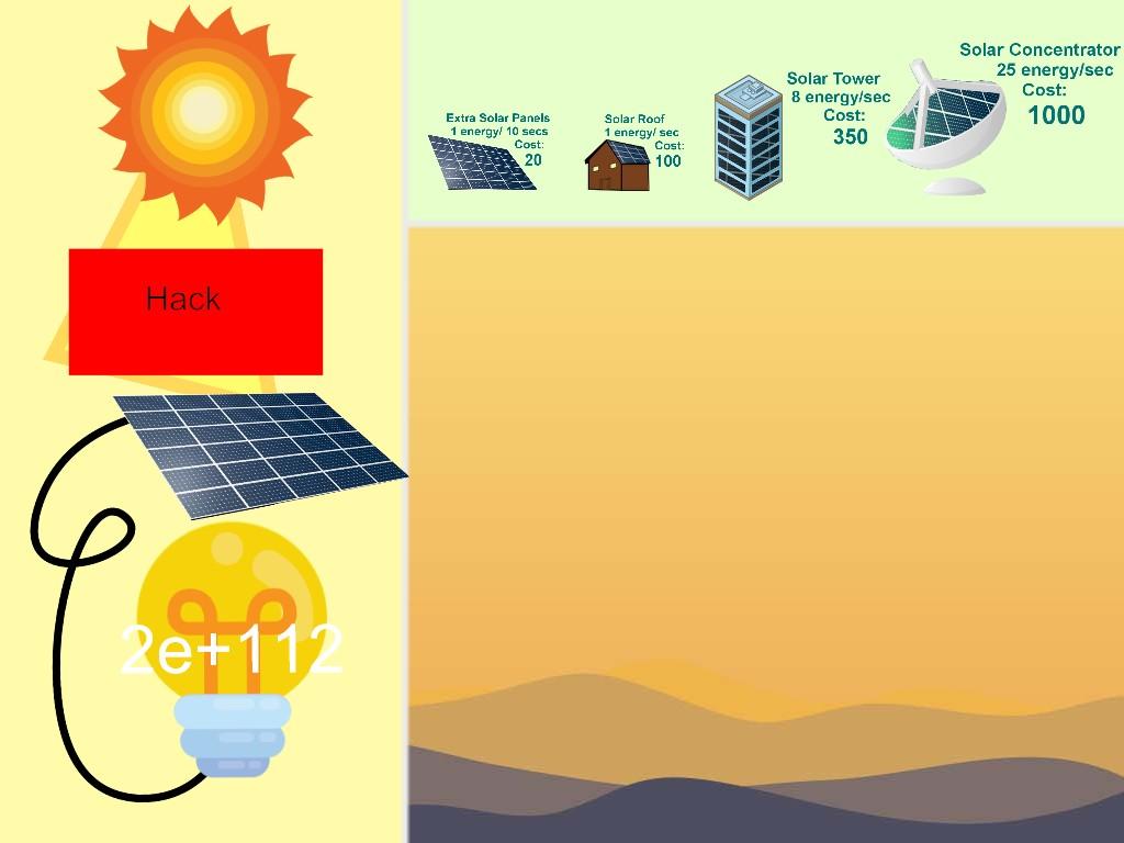 Solar Power Clicker