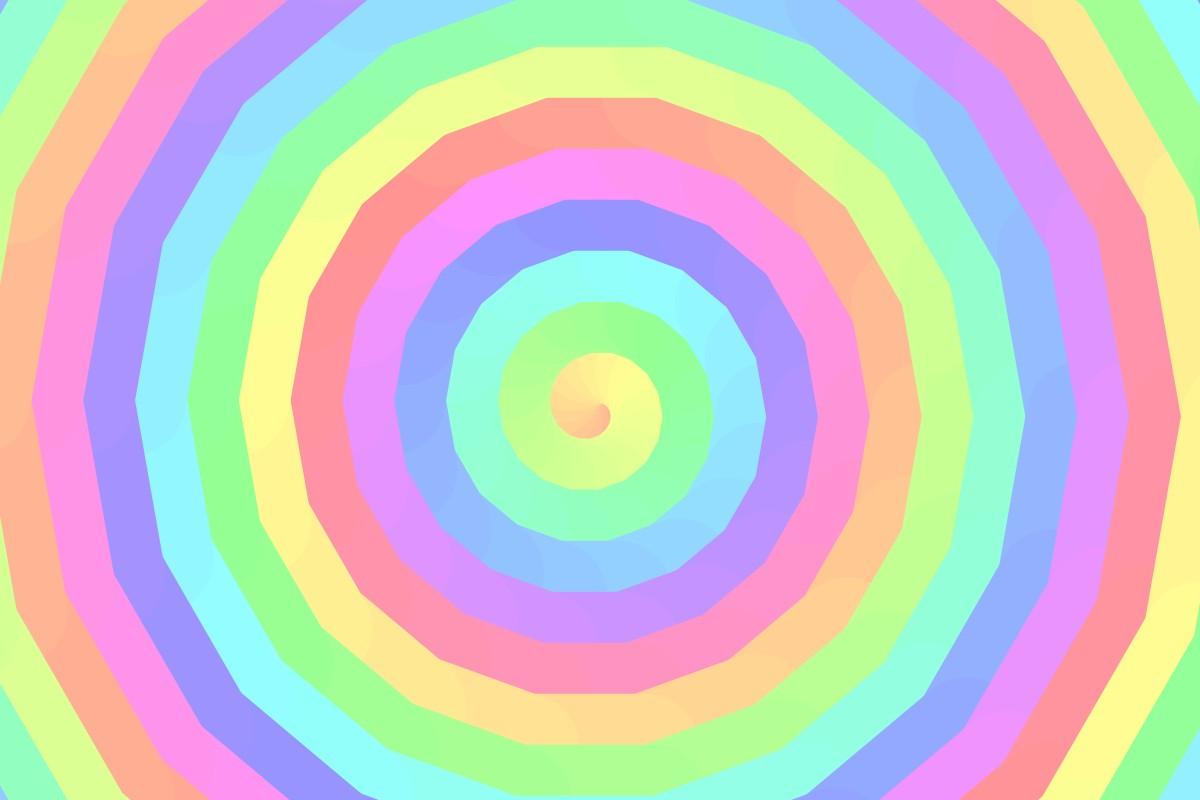 swirl rainbow