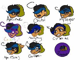 Me in diffrent art sytles