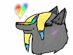 rainbow wolf