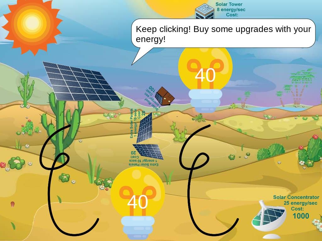 Solar Power Clicker