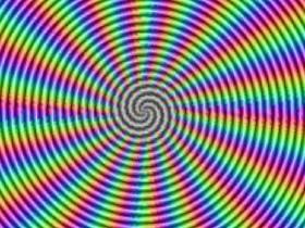 Rainbow Spiral Illusion