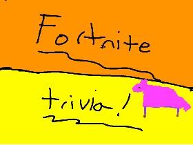 Fortnite quiz 1