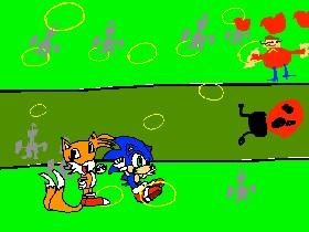 sonic the hedchog and tails!!!!!