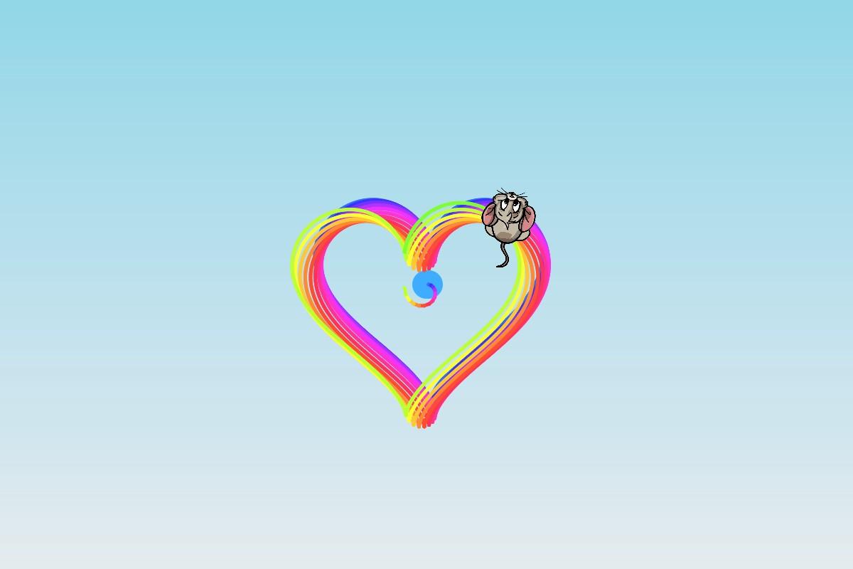 Rainbow heart!!!!