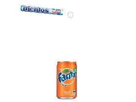 Mentos in Fanta