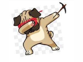 dabbing fortnite dog